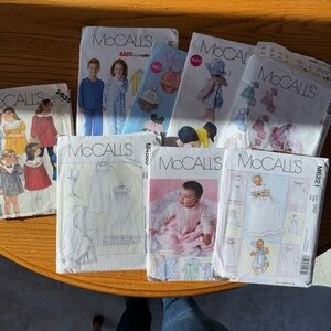 Lot of 8-McCall's Kids Sewing Pattern Collection